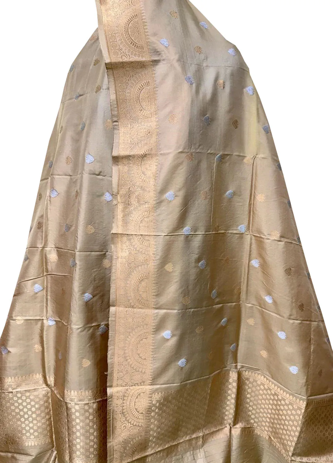 Pastel Banarasi Silk Dupatta: Elegant and Luxurious