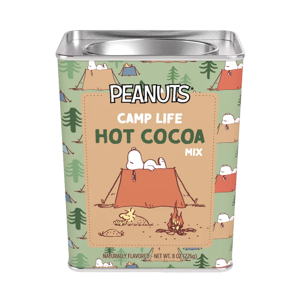 Peanuts® Snoopy Camp Life Chocolate Cocoa (8oz Rectangle Tin)