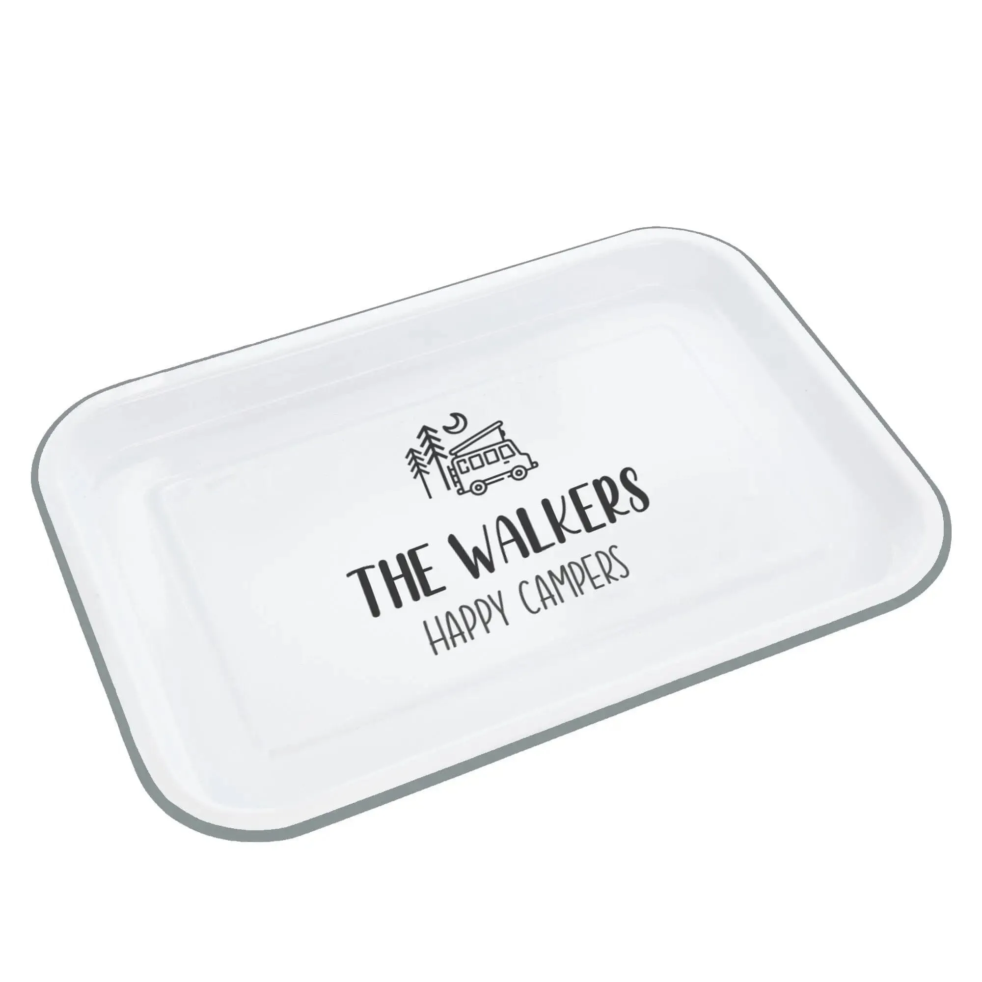 Personalised Camping Enamel Serving Tray