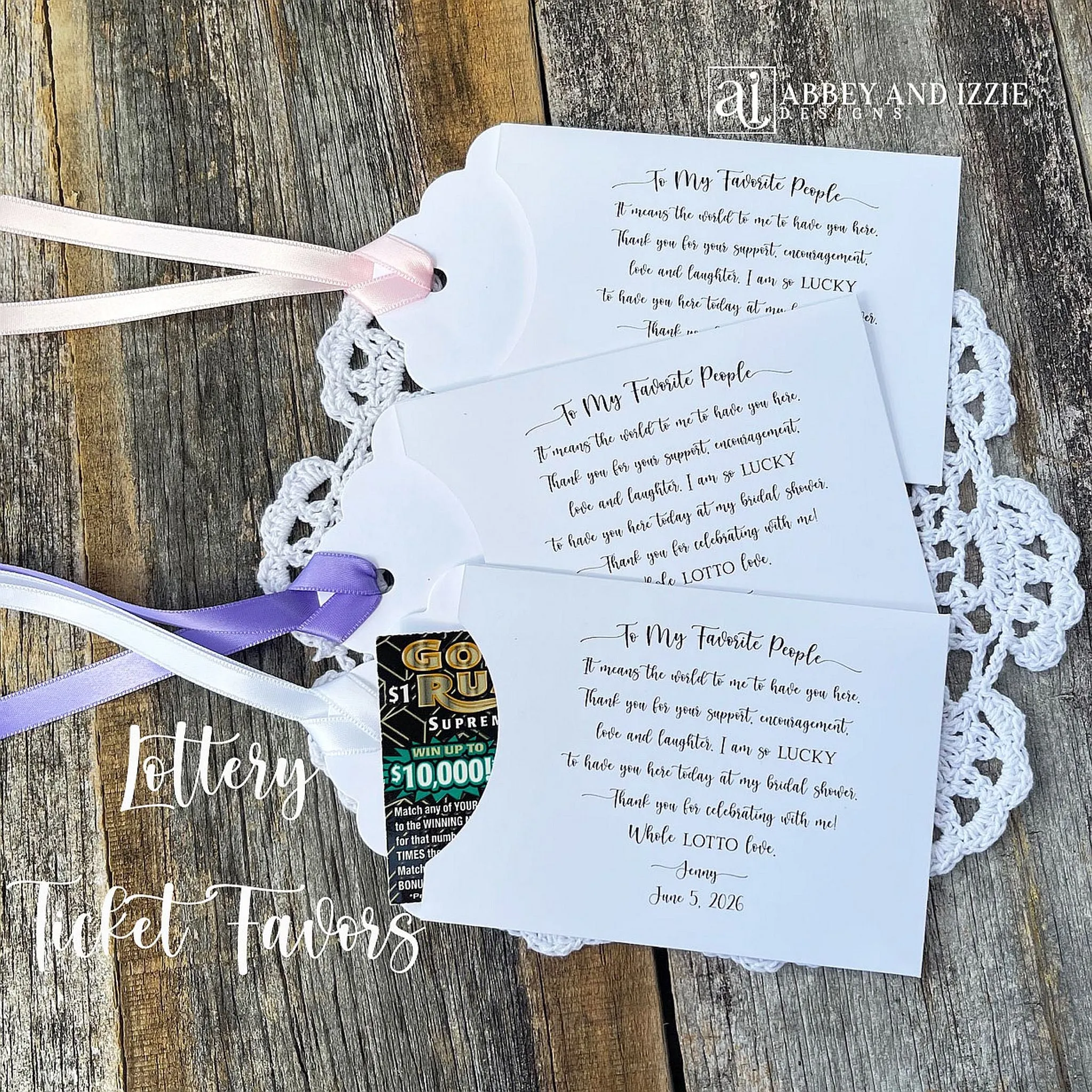 Personalized Unique Bridal Shower Favors