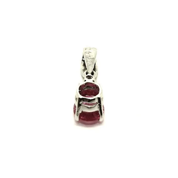 Pink Sapphire And Diamond Classic Pendant Ad No. 0545