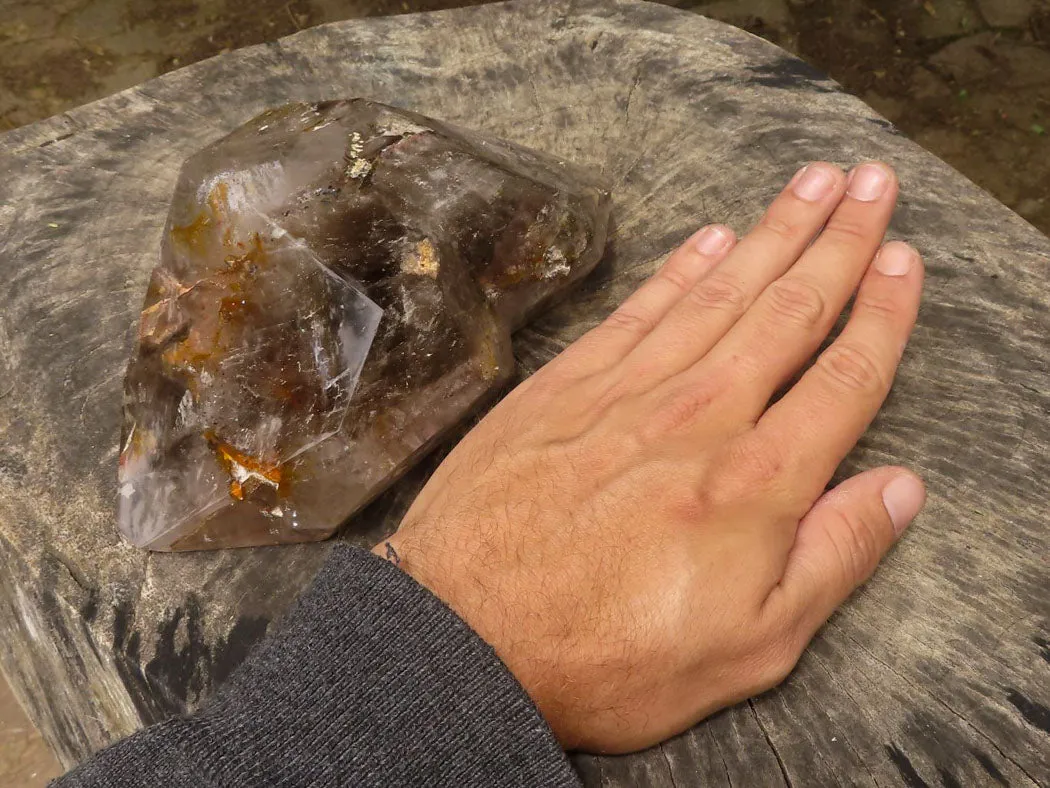 Polished Double Terminated Smokey Quartz Crystal x 1 From Akansobe, Madagascar