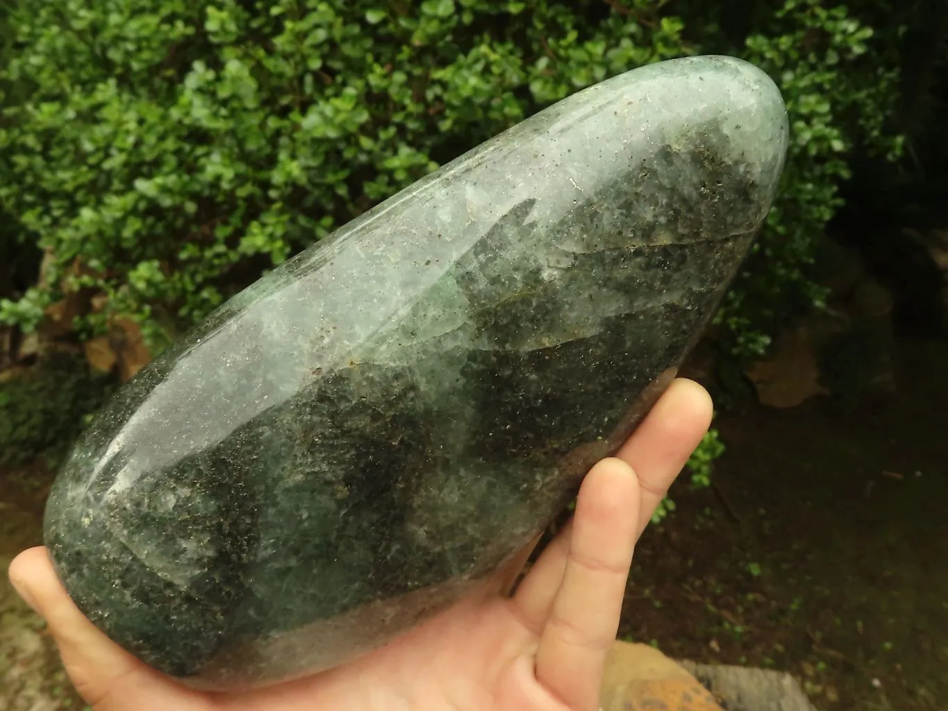 Polished Green Fuchsite Quartz Standing Free Form  x 1 From Madagascar