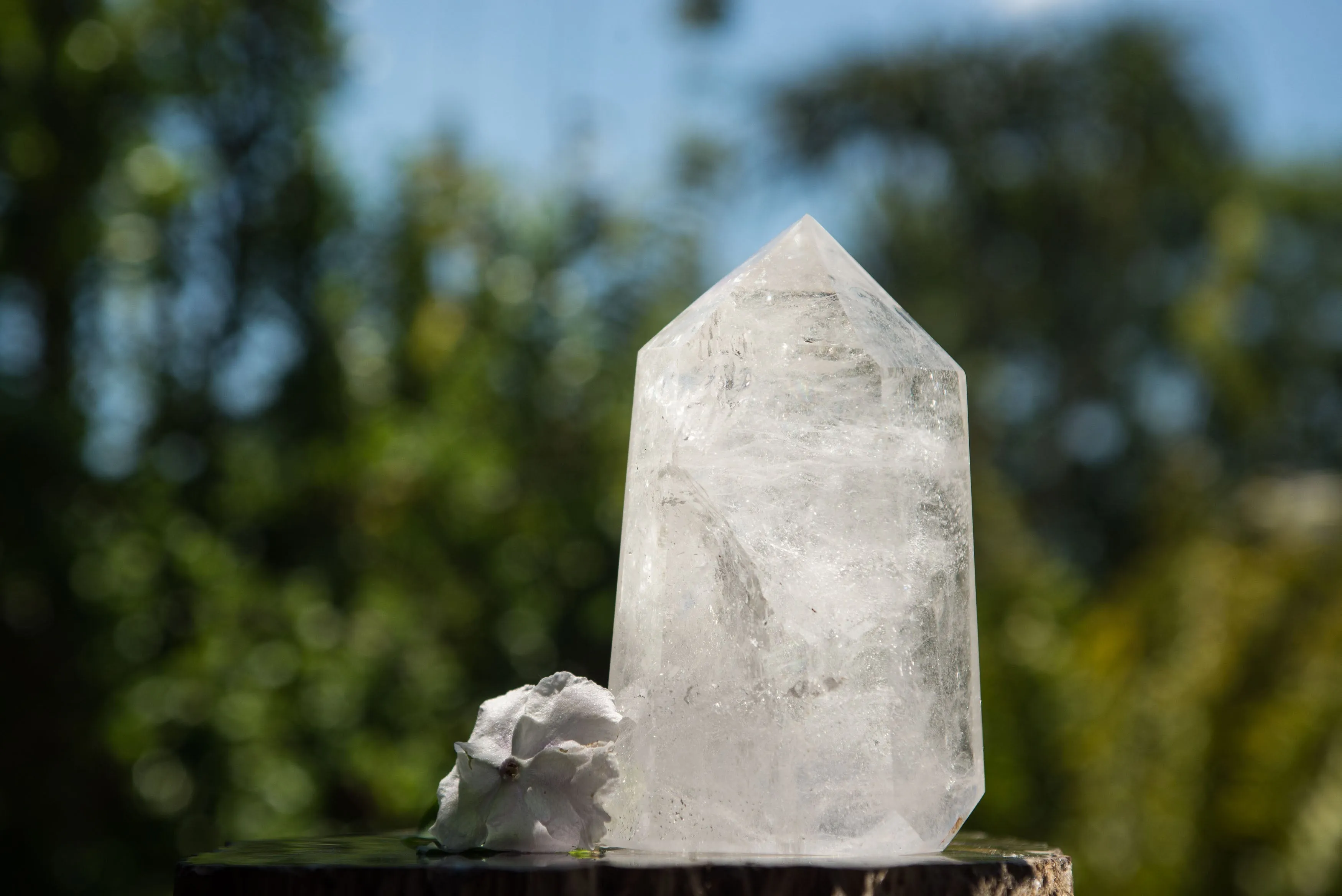 Polished Large Optic to Near Optic Quartz Point x 1 From Madagascar