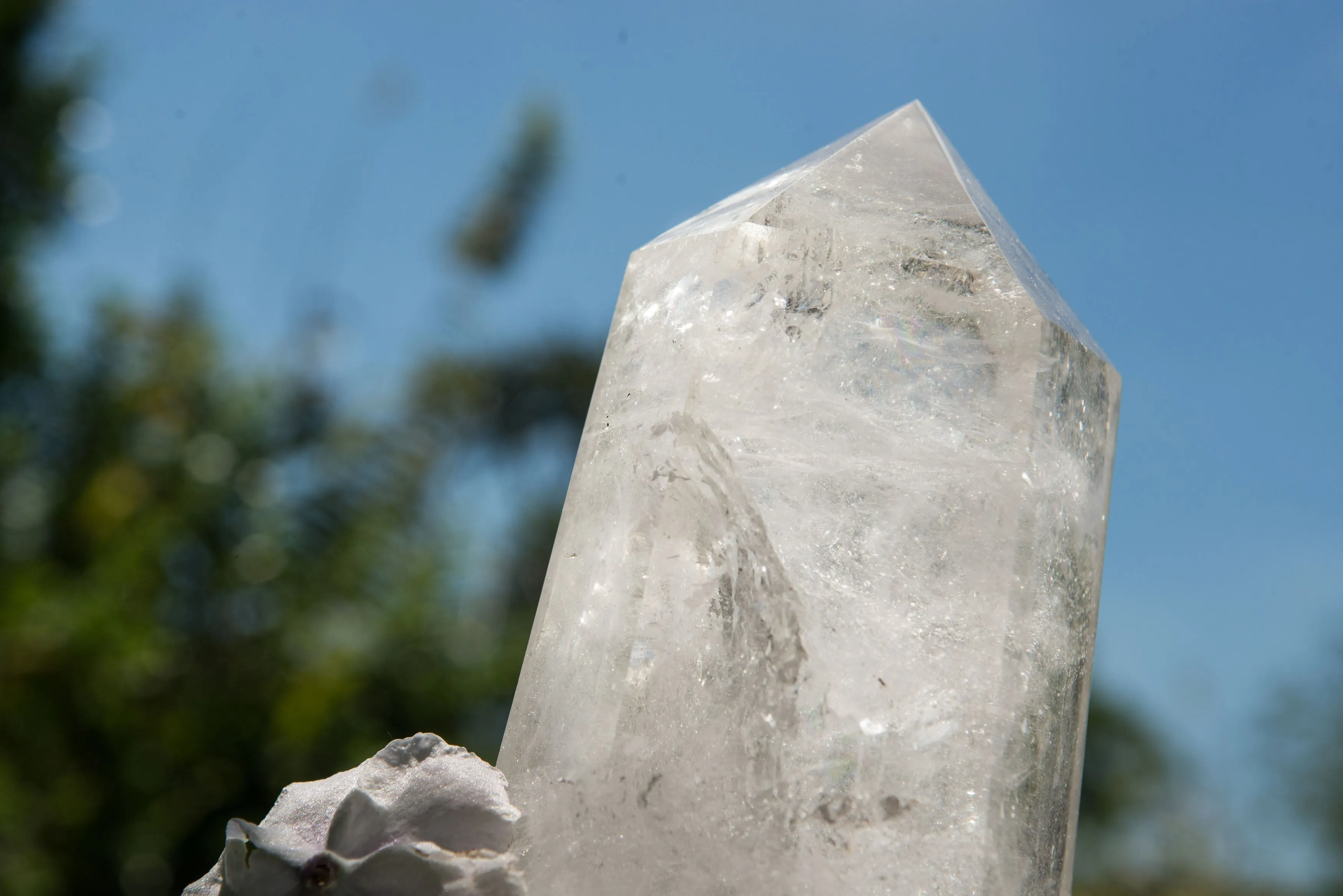 Polished Large Optic to Near Optic Quartz Point x 1 From Madagascar