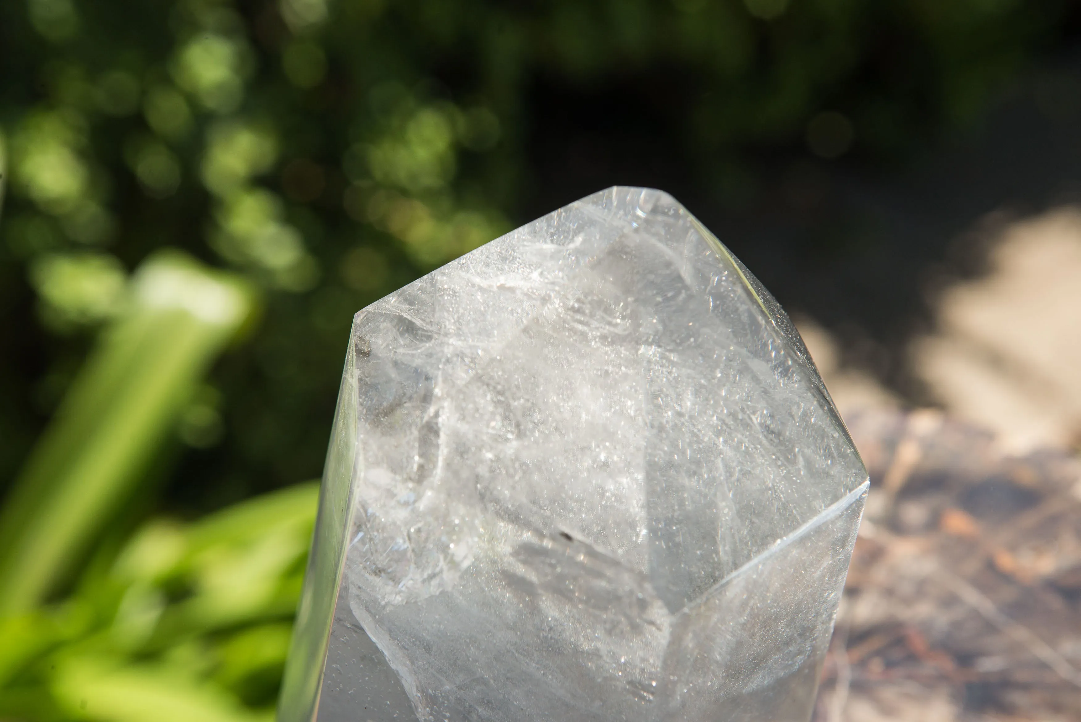 Polished Large Optic to Near Optic Quartz Point x 1 From Madagascar