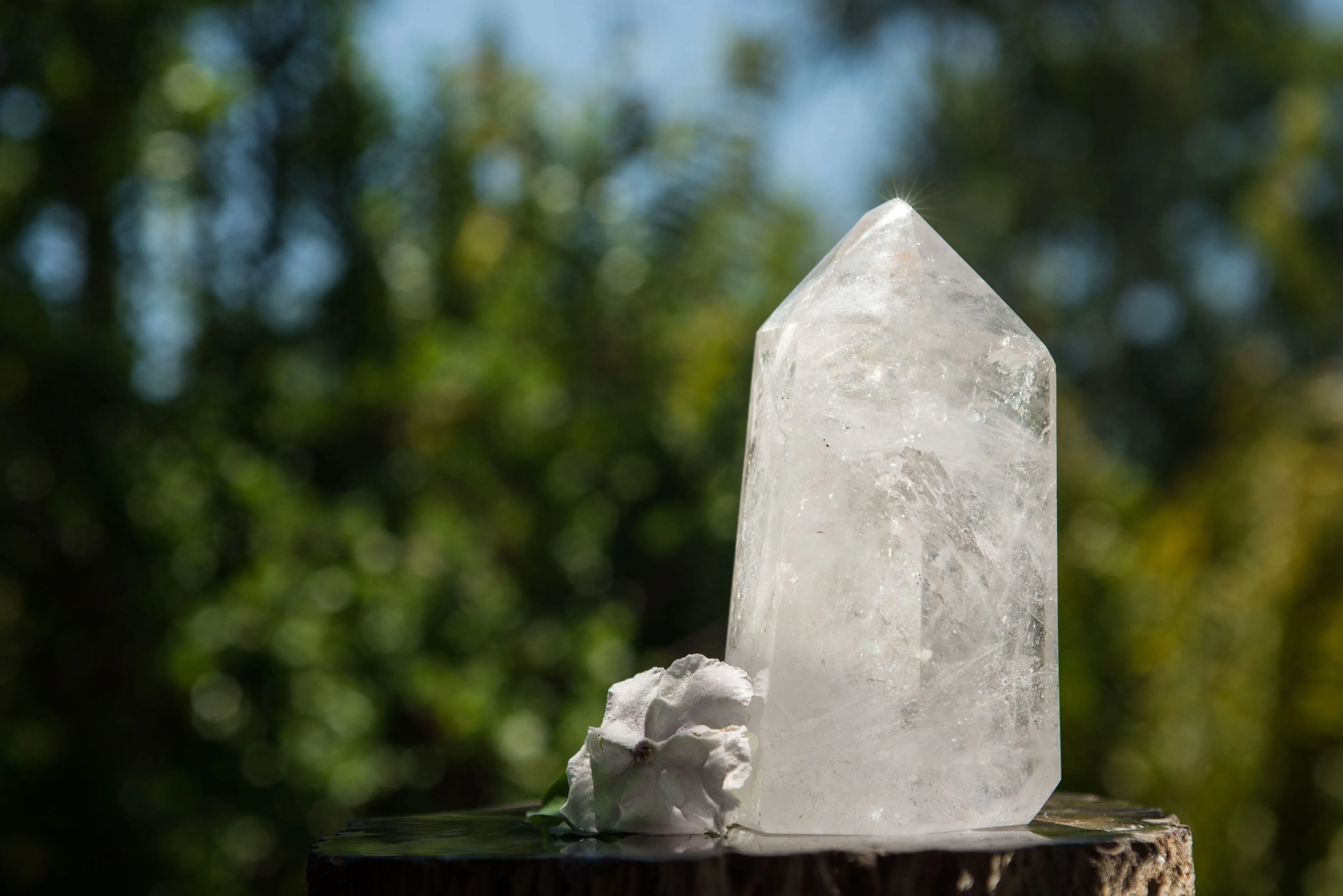 Polished Large Optic to Near Optic Quartz Point x 1 From Madagascar