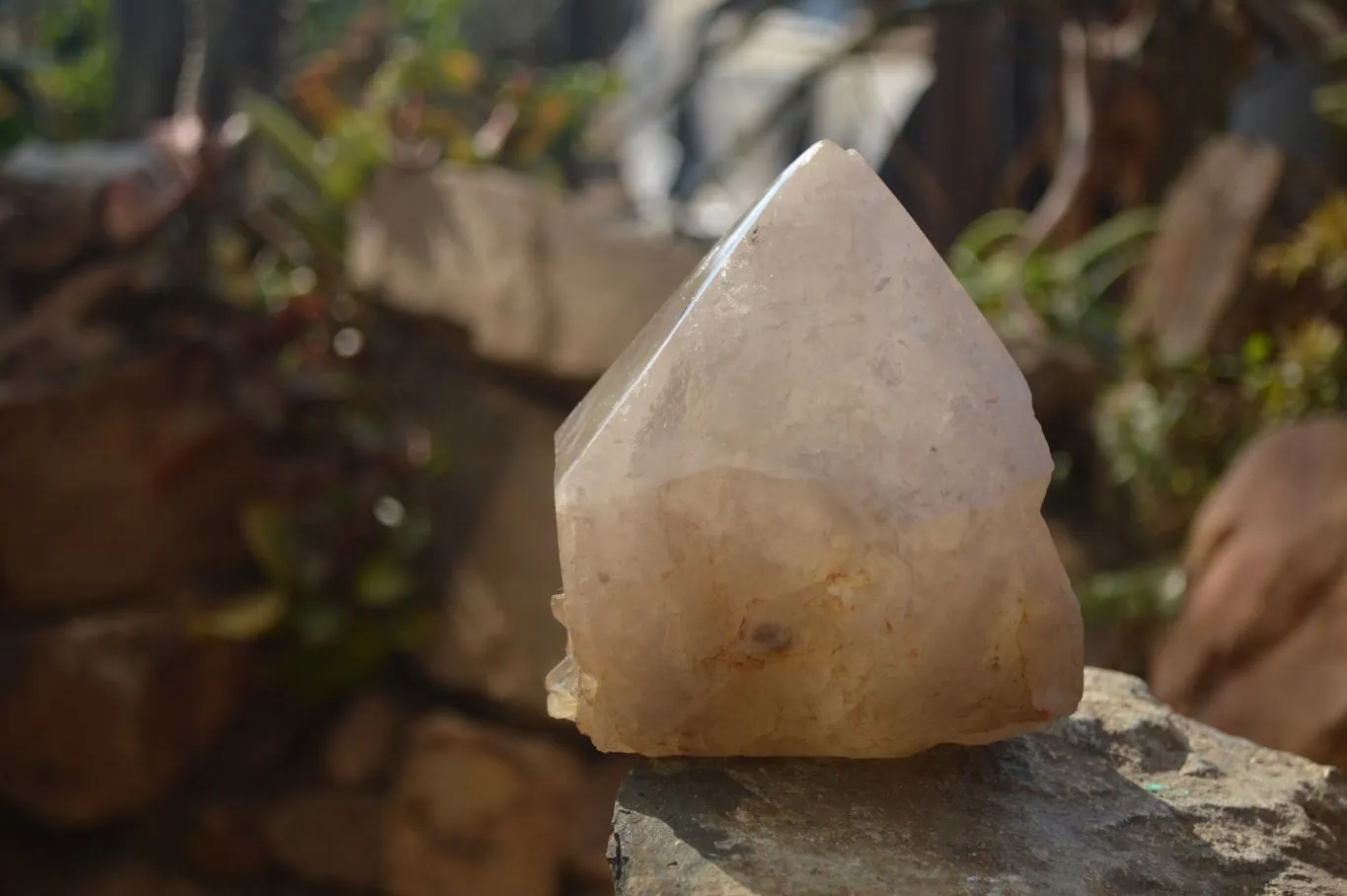 Polished Large Quartz Crystal Point x 1 From Angola