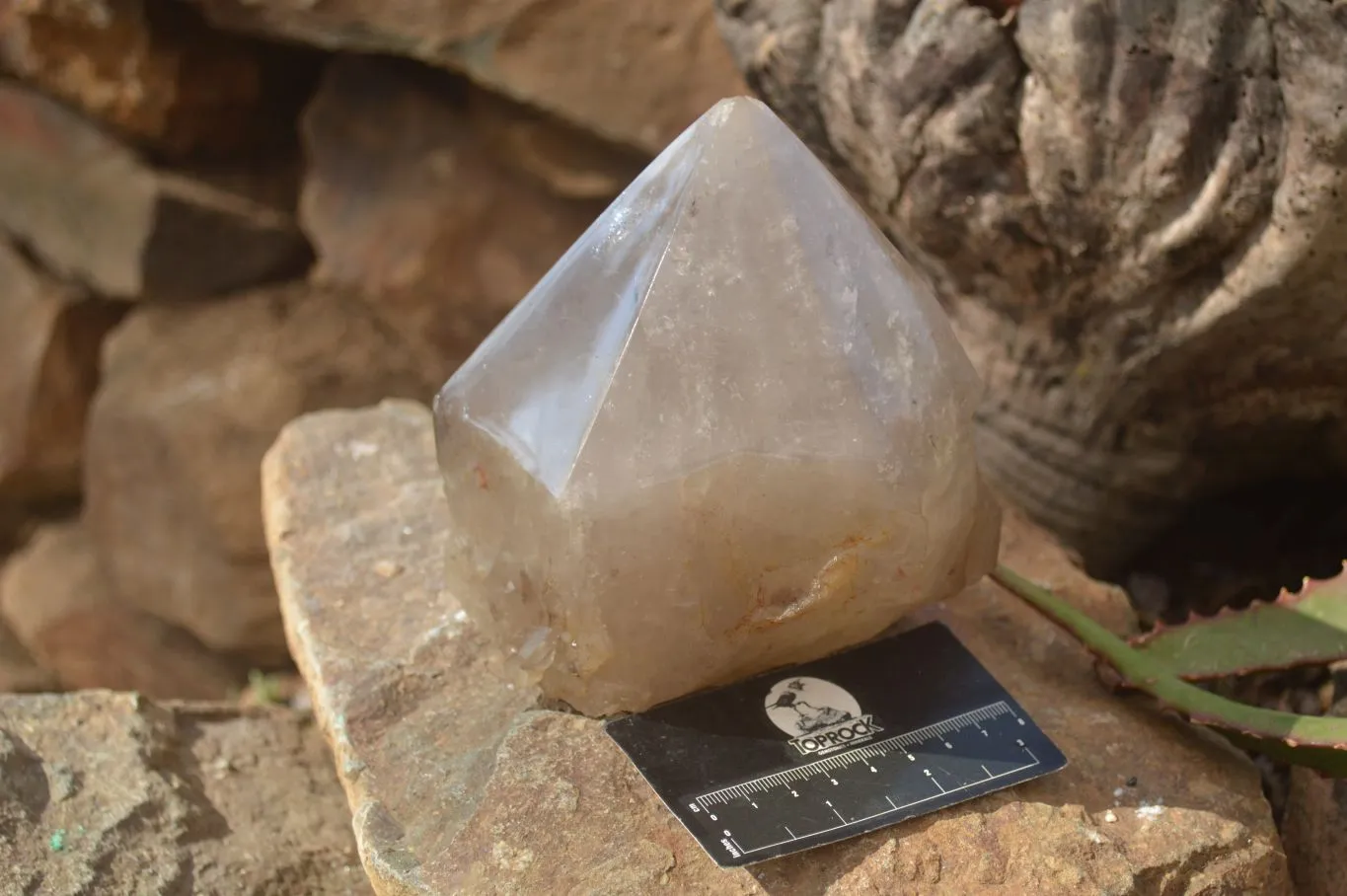 Polished Large Quartz Crystal Point x 1 From Angola