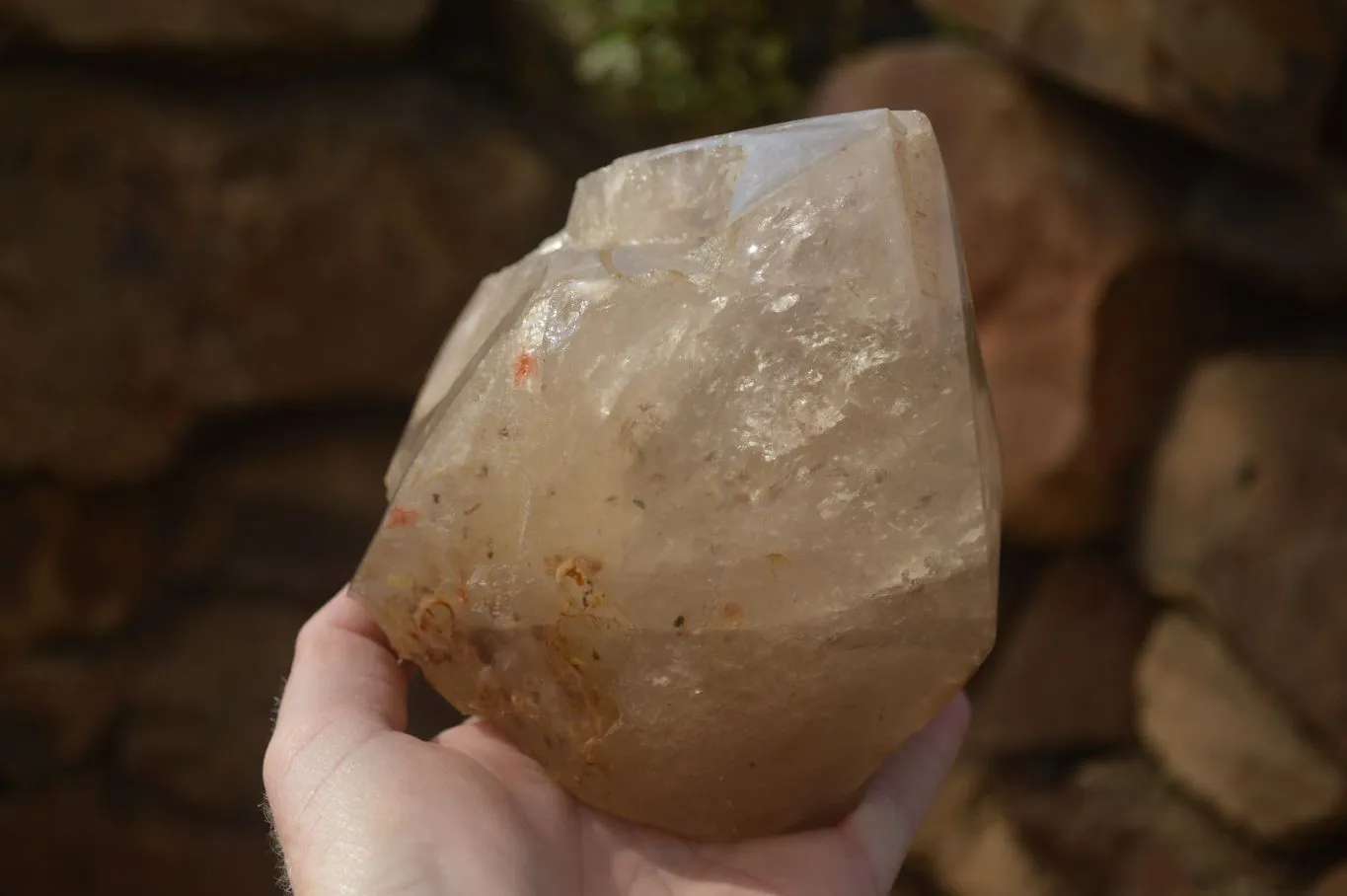 Polished Large Quartz Crystal Point x 1 From Angola