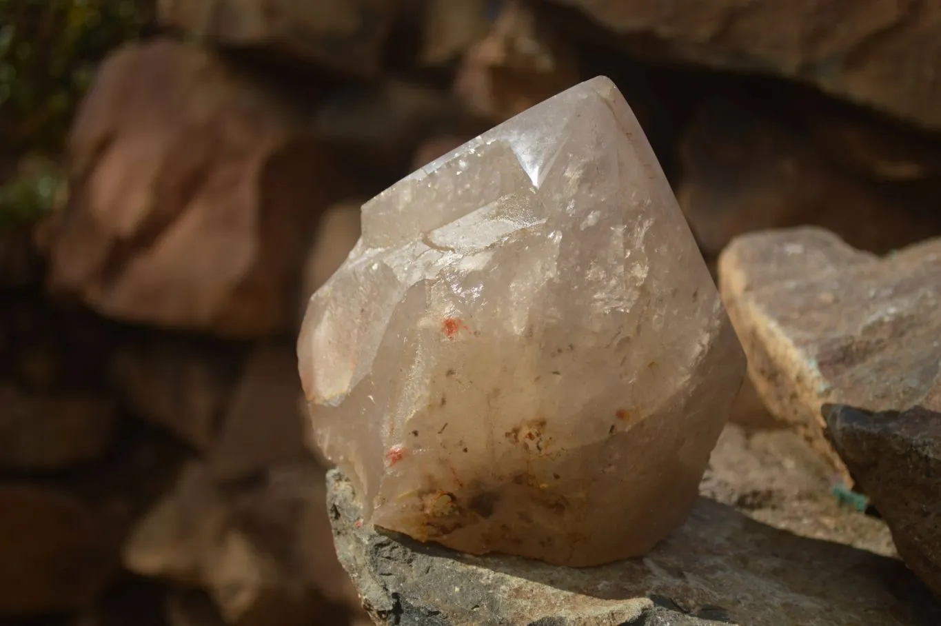 Polished Large Quartz Crystal Point x 1 From Angola