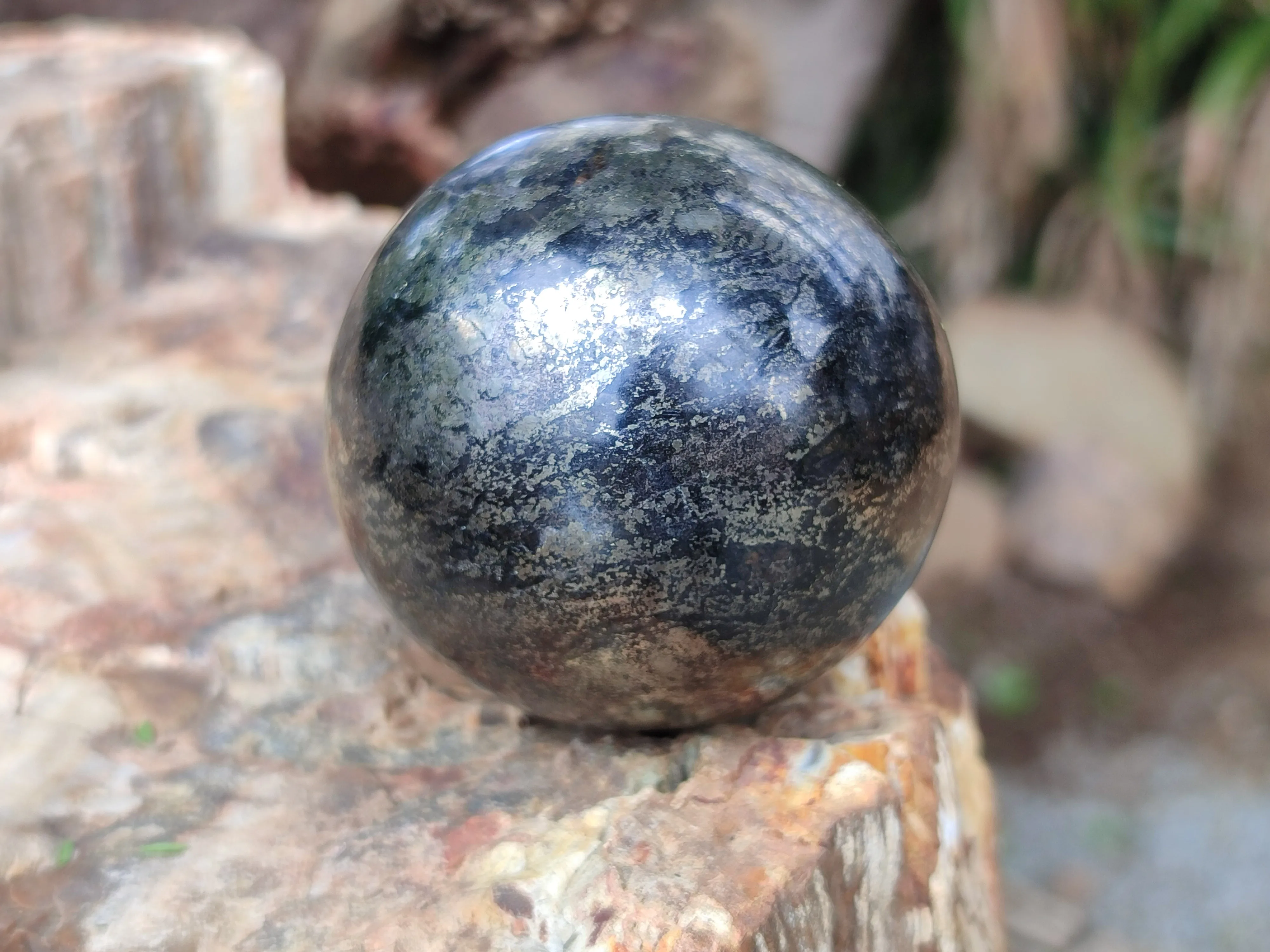 Polished Pharaoh Stone Spheres x 6 From Zimbabwe