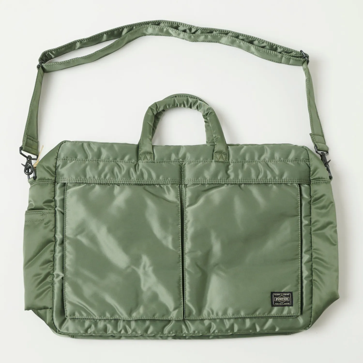 Porter-Yoshida & Co. Tanker 2-Way Overnight Briefcase - Sage Green