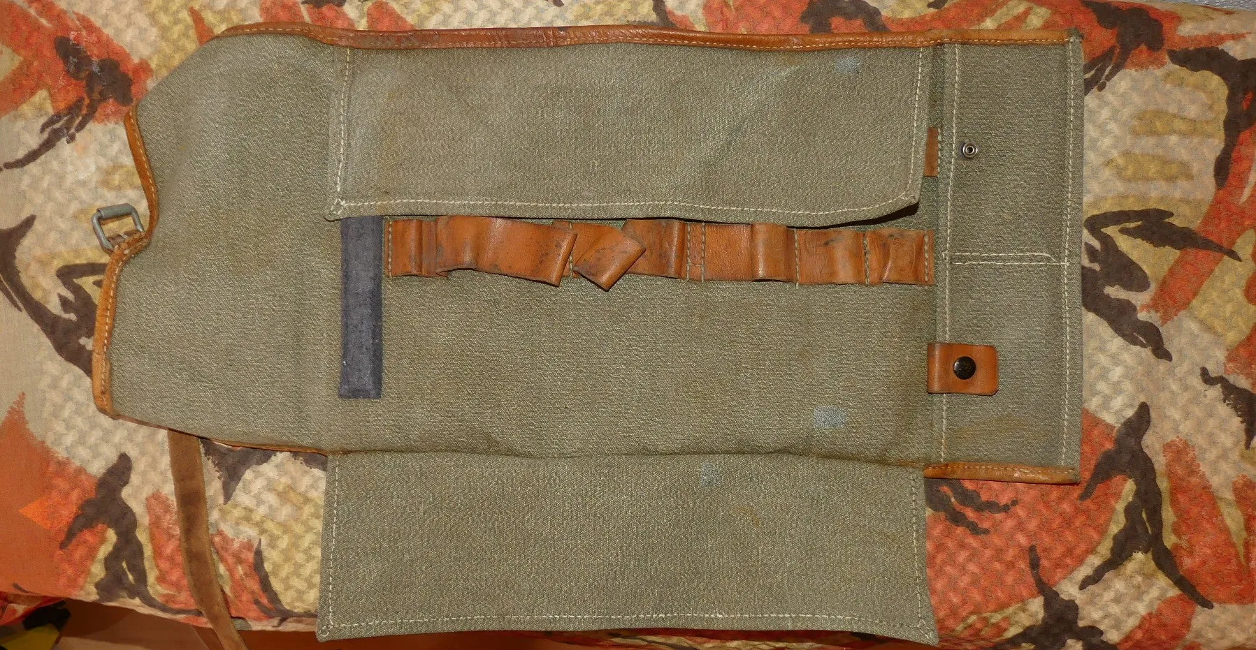 Pouch, Swiss Army Tool Roll Bag (1950's)