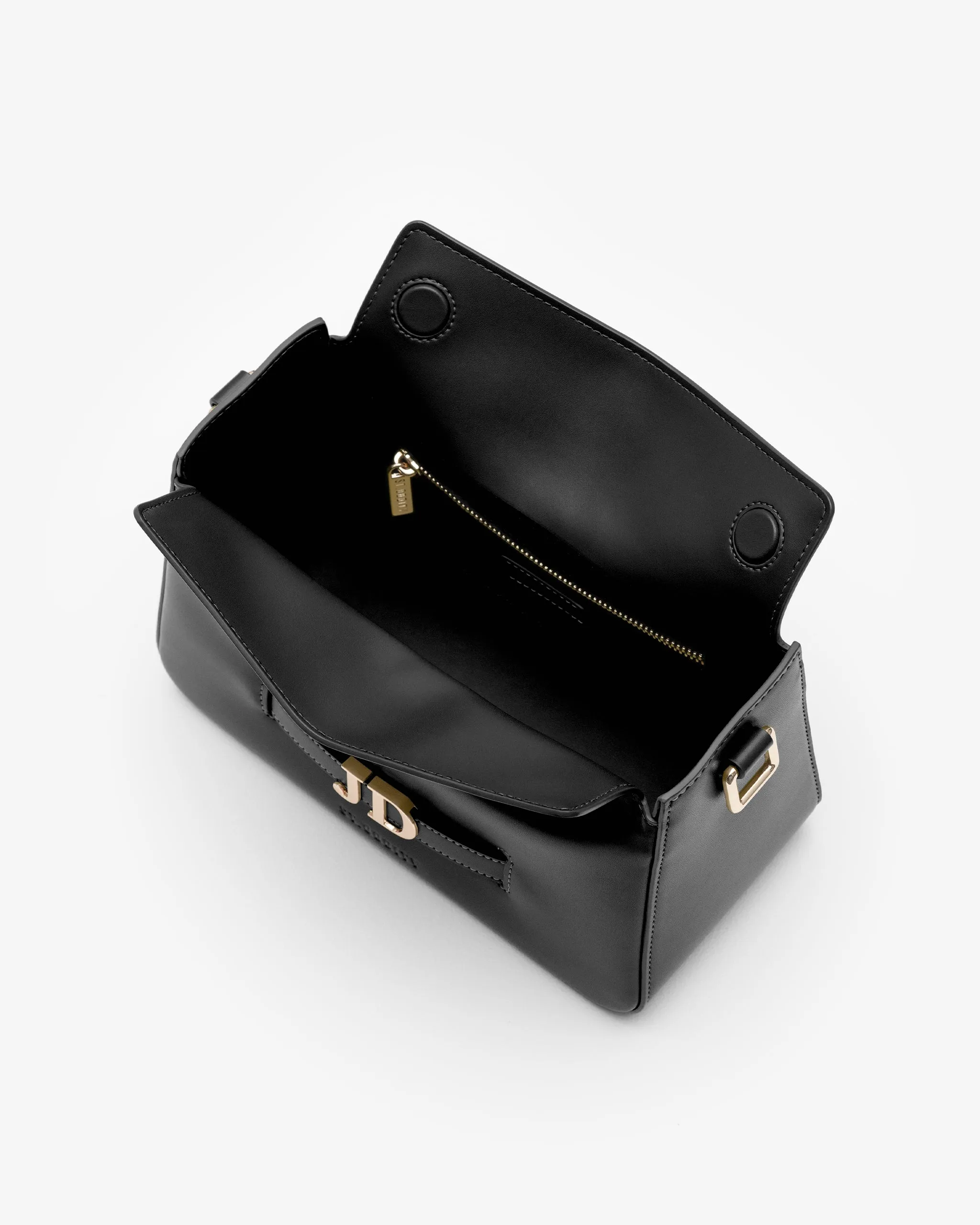 Pre-order (Mid-February): Slouch Bag in Black/Gold with Personalised Hardware