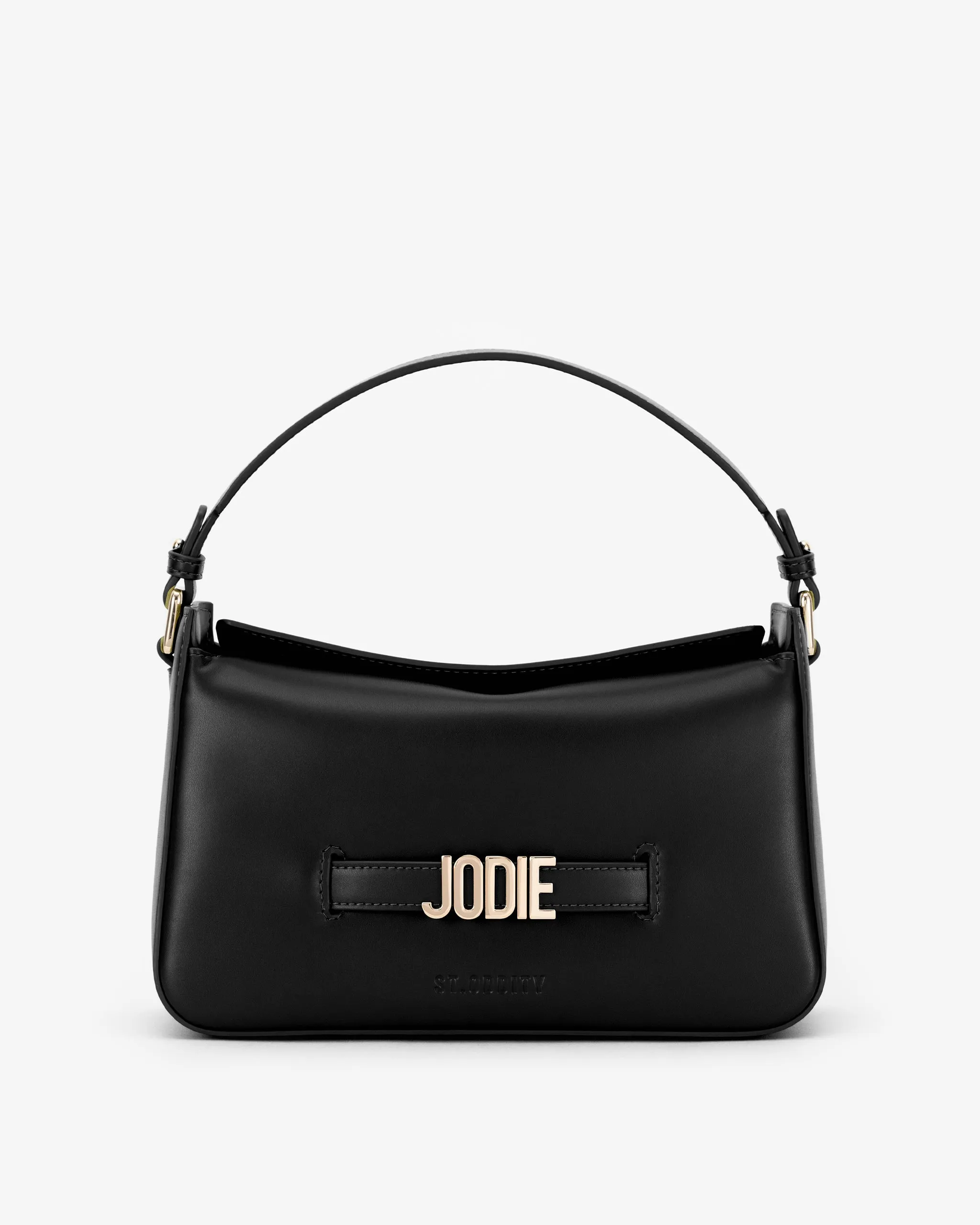 Pre-order (Mid-February): Slouch Bag in Black/Gold with Personalised Hardware