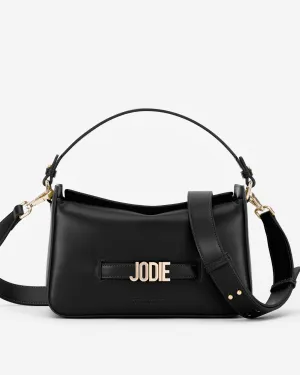 Pre-order (Mid-February): Slouch Bag in Black/Gold with Personalised Hardware