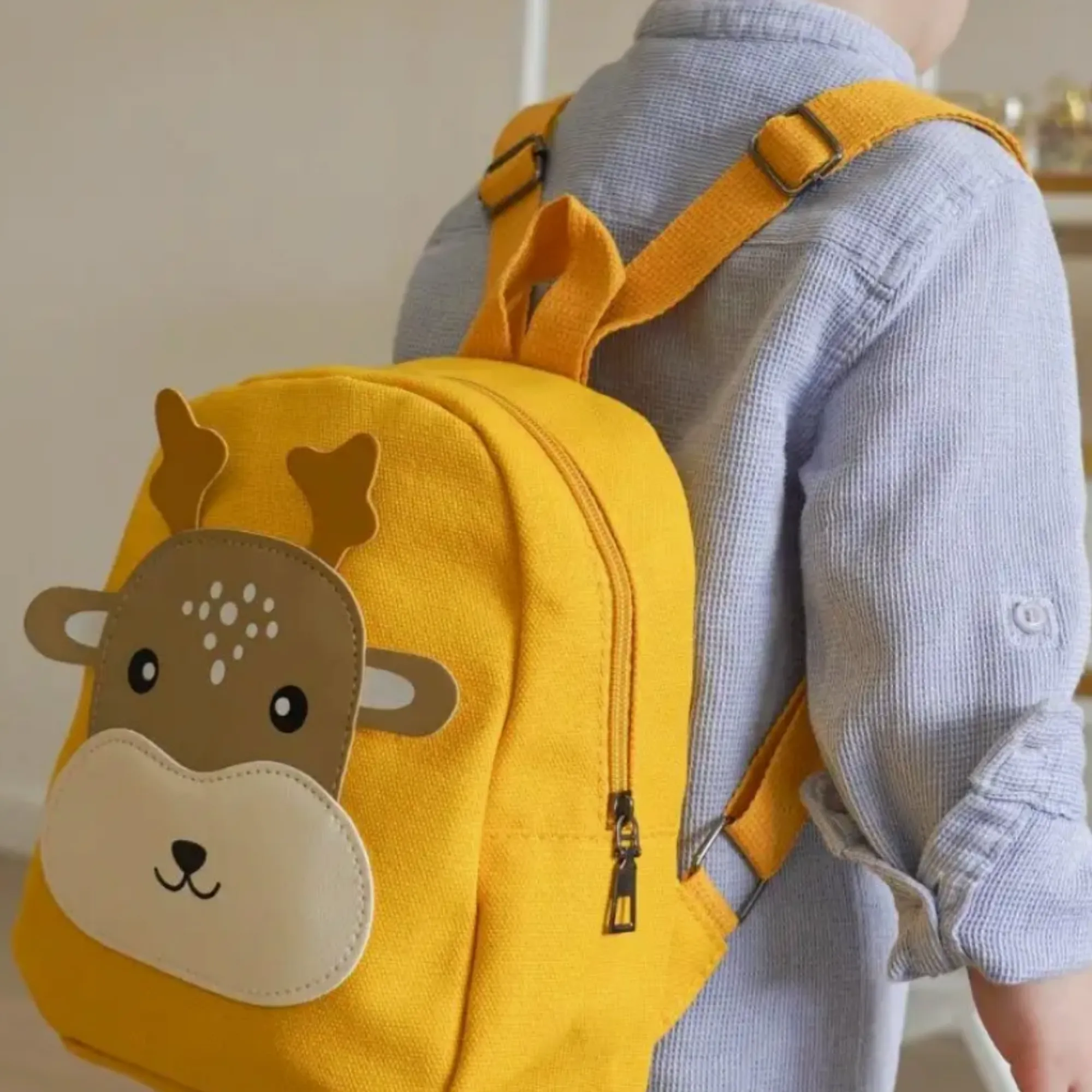 Preschool Children's Deer Backpack - Yellow