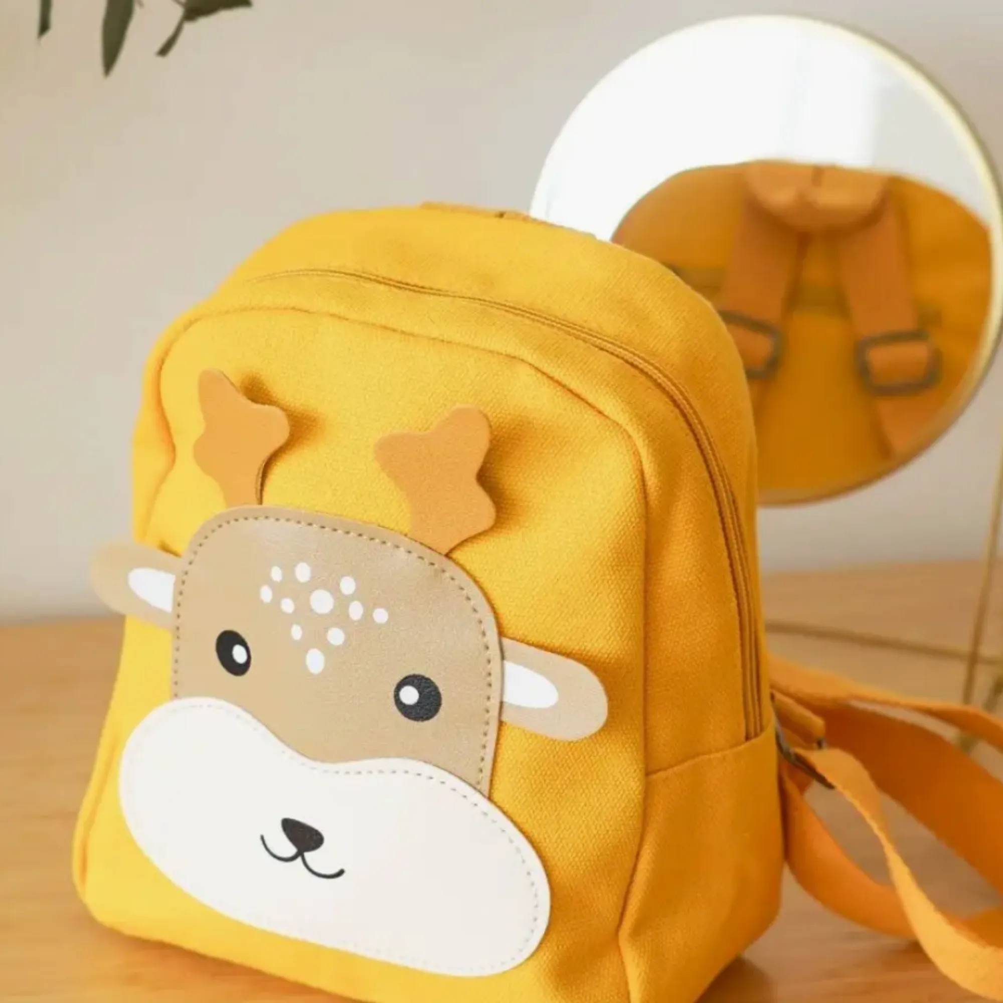 Preschool Children's Deer Backpack - Yellow