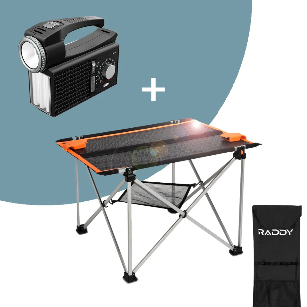 Raddy ST30 30W Solar Camp Table | Foldable | IP65 Waterproof | Portable Solar Panel Charger [DISCONTINUED]