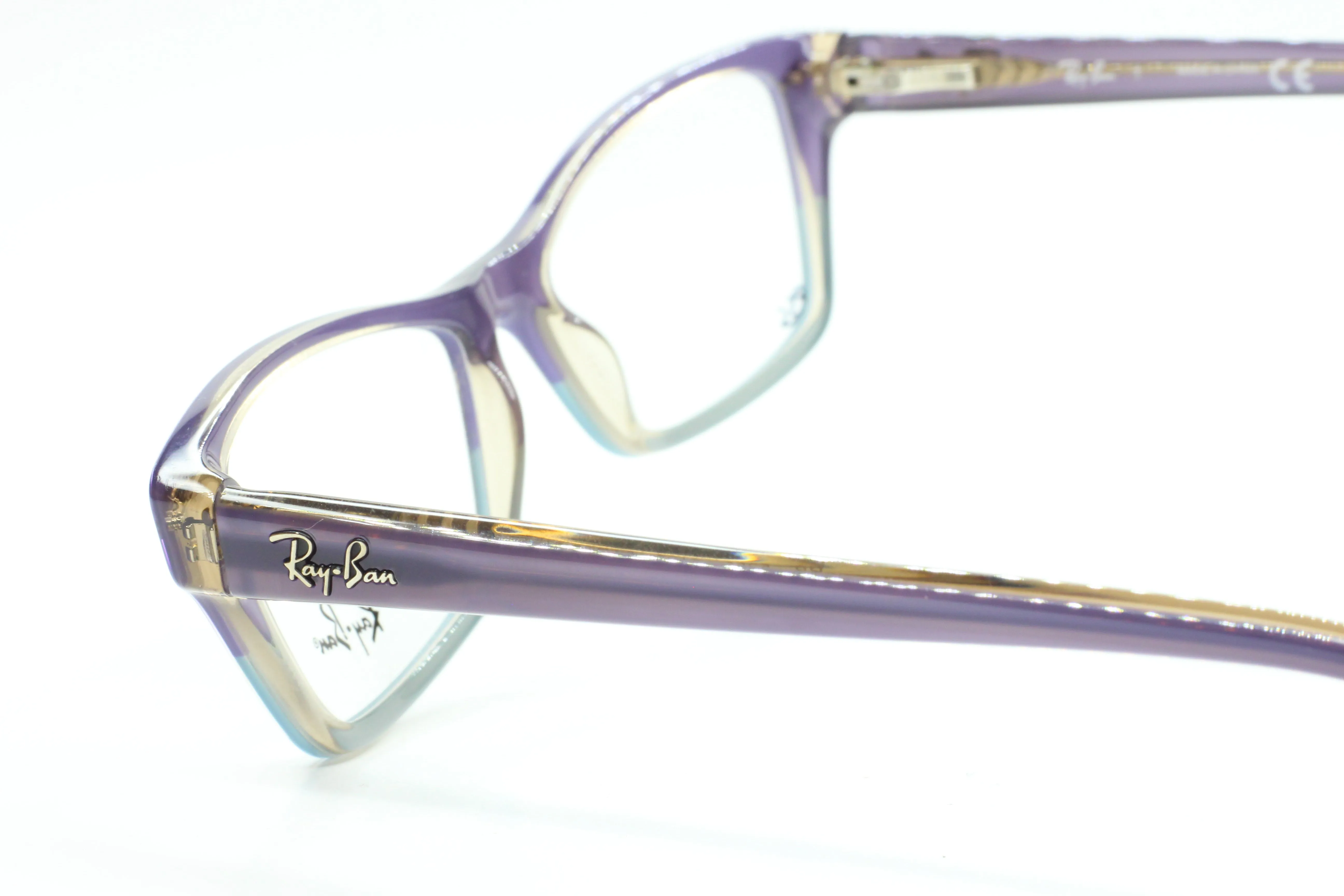 Ray-Ban RB5256 5107 Lavender Gray Fade Designer Italy Eyeglasses