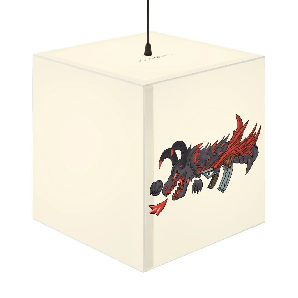 Red Black Dragon Gun Personalized Lamp