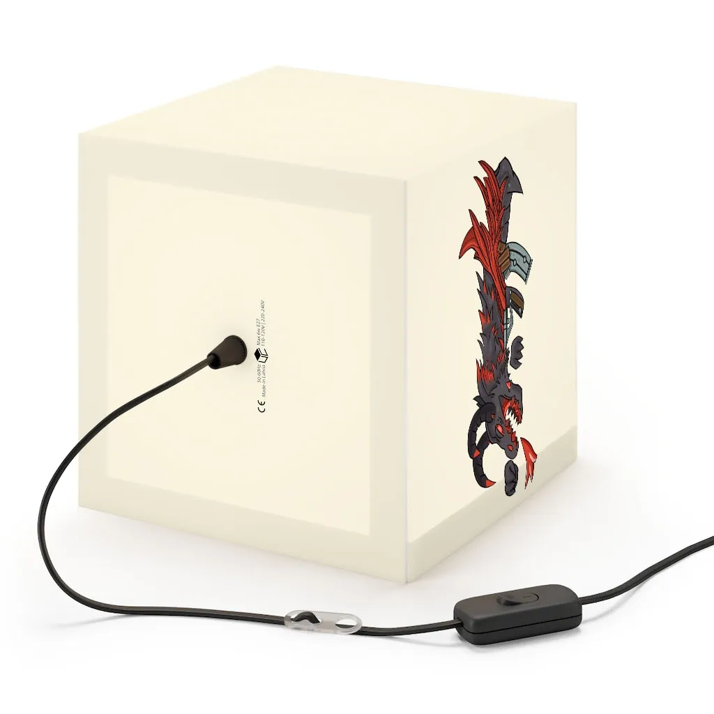 Red Black Dragon Gun Personalized Lamp