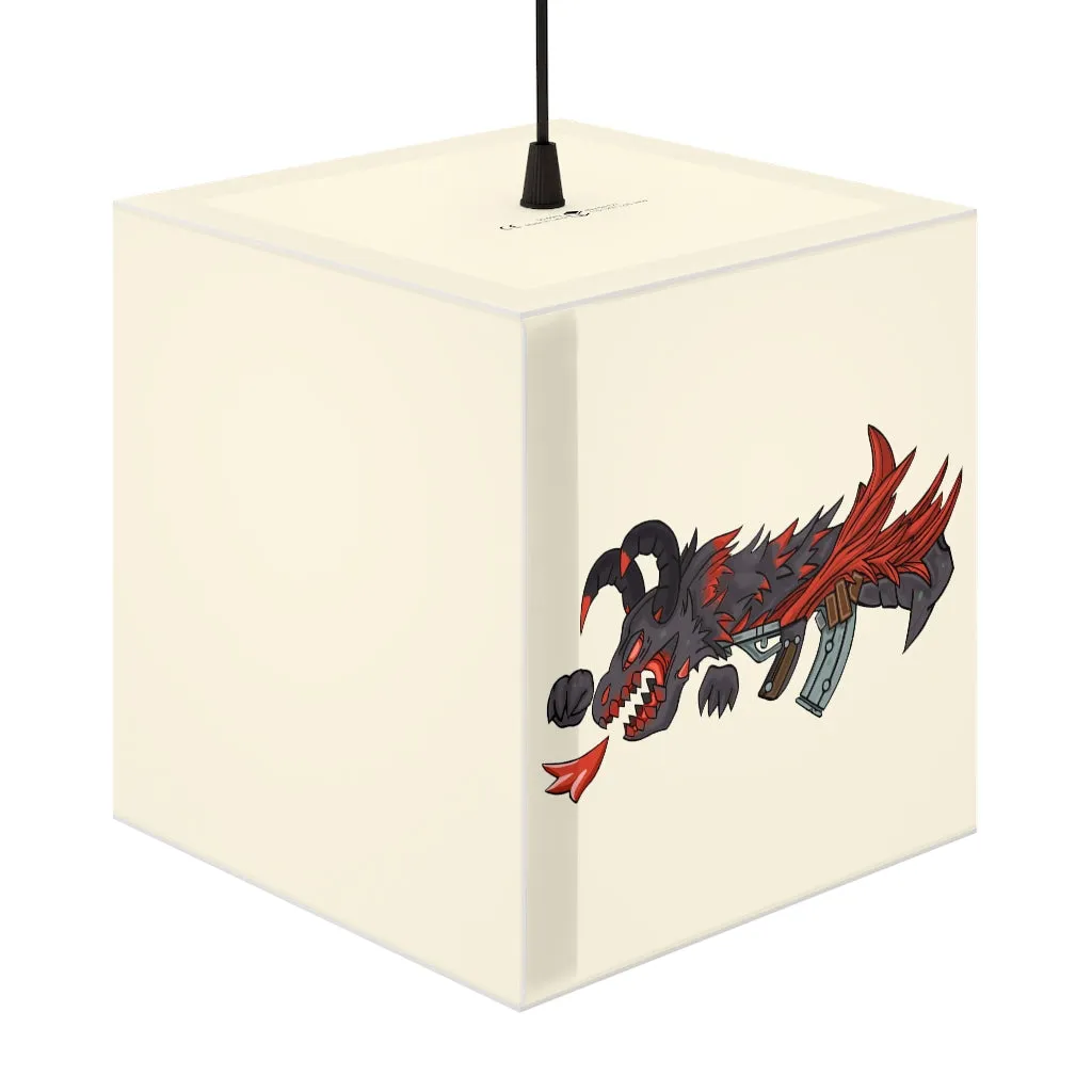 Red Black Dragon Gun Personalized Lamp