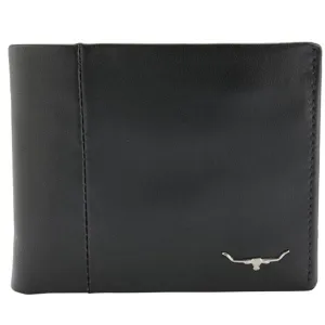 RM WILLIAMS - Leather Wallet with Coin Pocket - Black