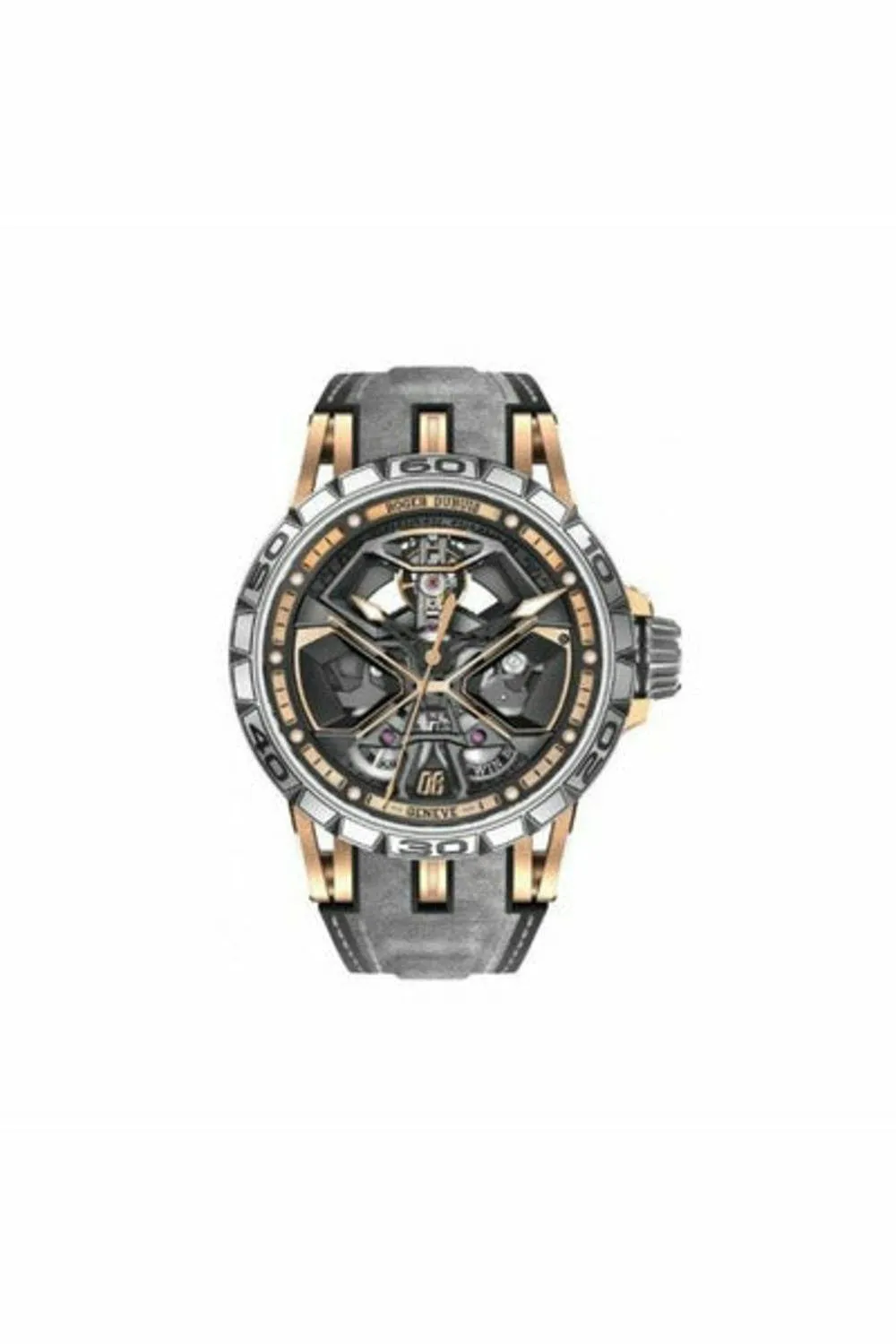 roger dubuis excalibur spider huracan 45mm titanium men's watch