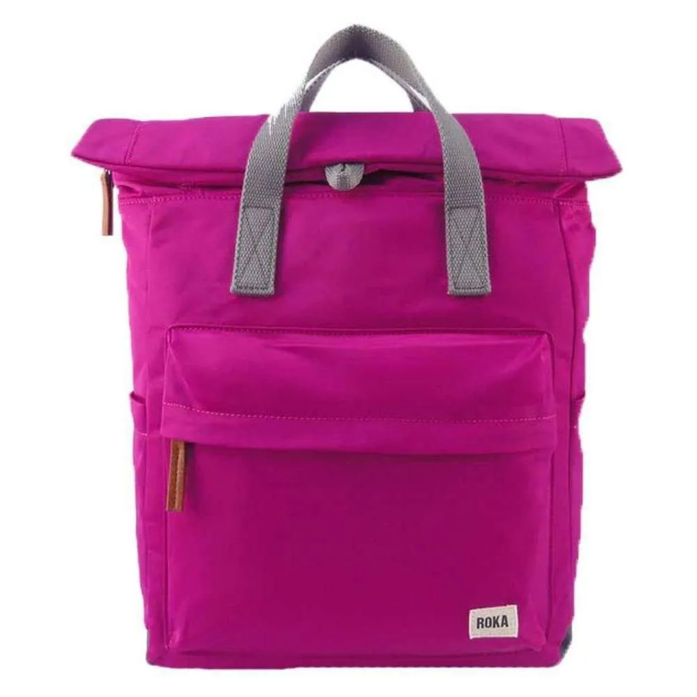 Roka Canfield B Medium Sustainable Nylon Backpack - Candy Pink