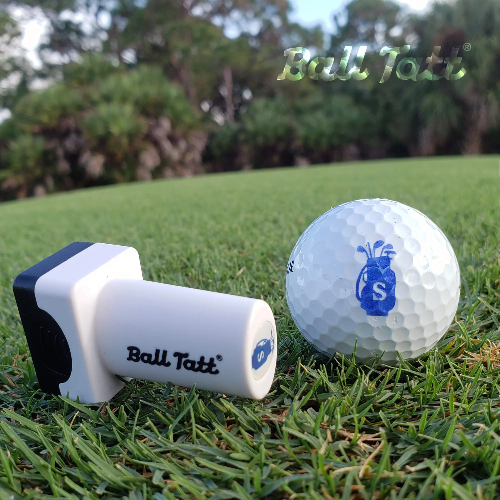 S Initial Golf Ball Stamp