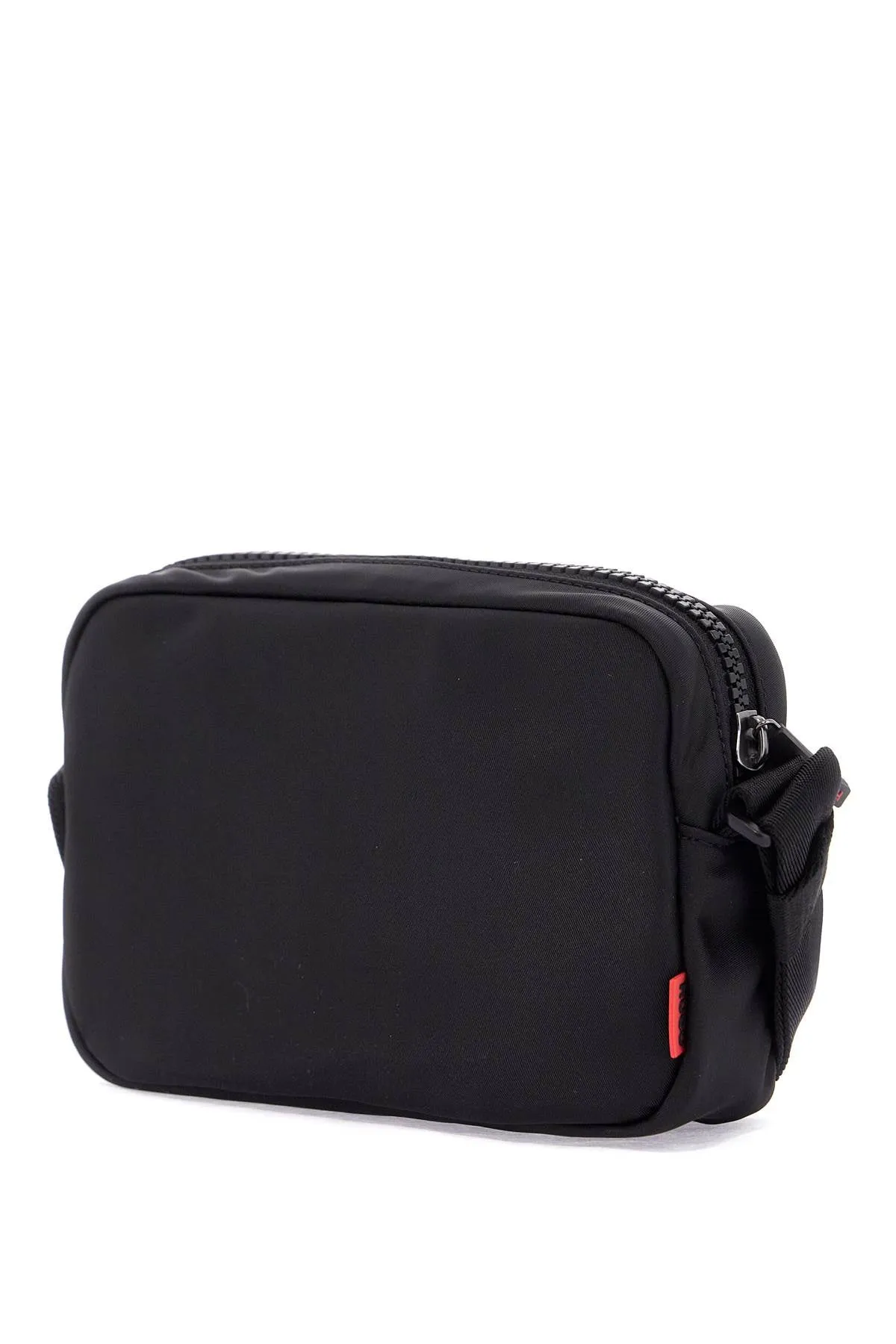 Shoulder Bag Handwritten20_ew C Black With Zip And Adjustable Handle