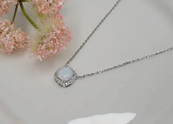 Silver Stone Necklace