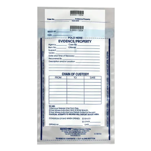 Sirchie Integrity Evidence Bag - 100 Pack