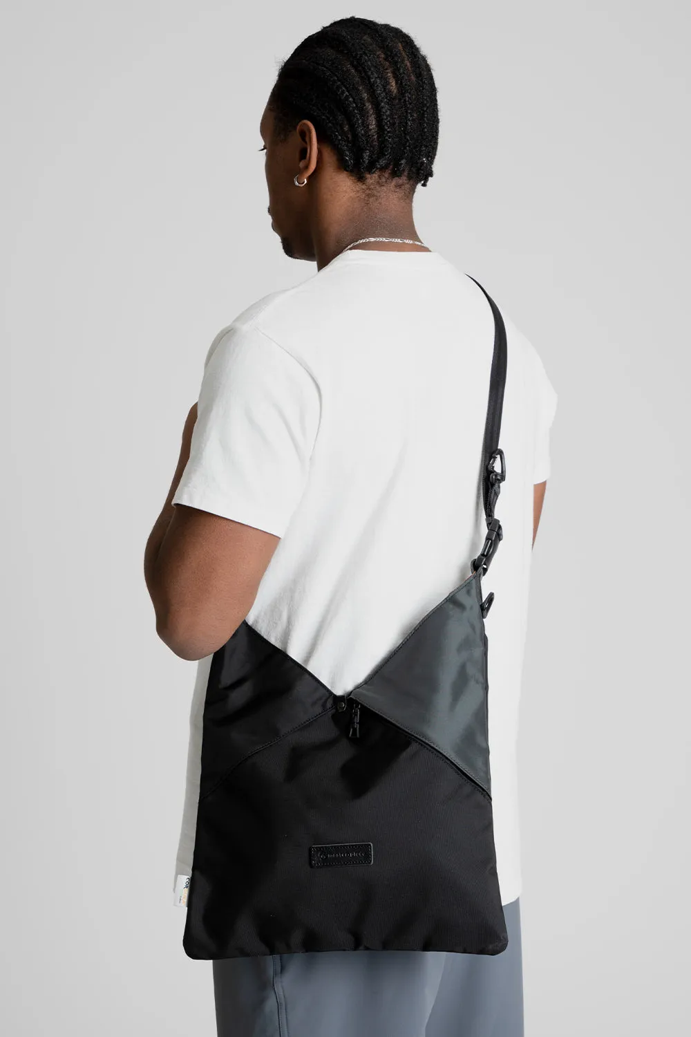 Slant Shoulder Bag - Black/Grey