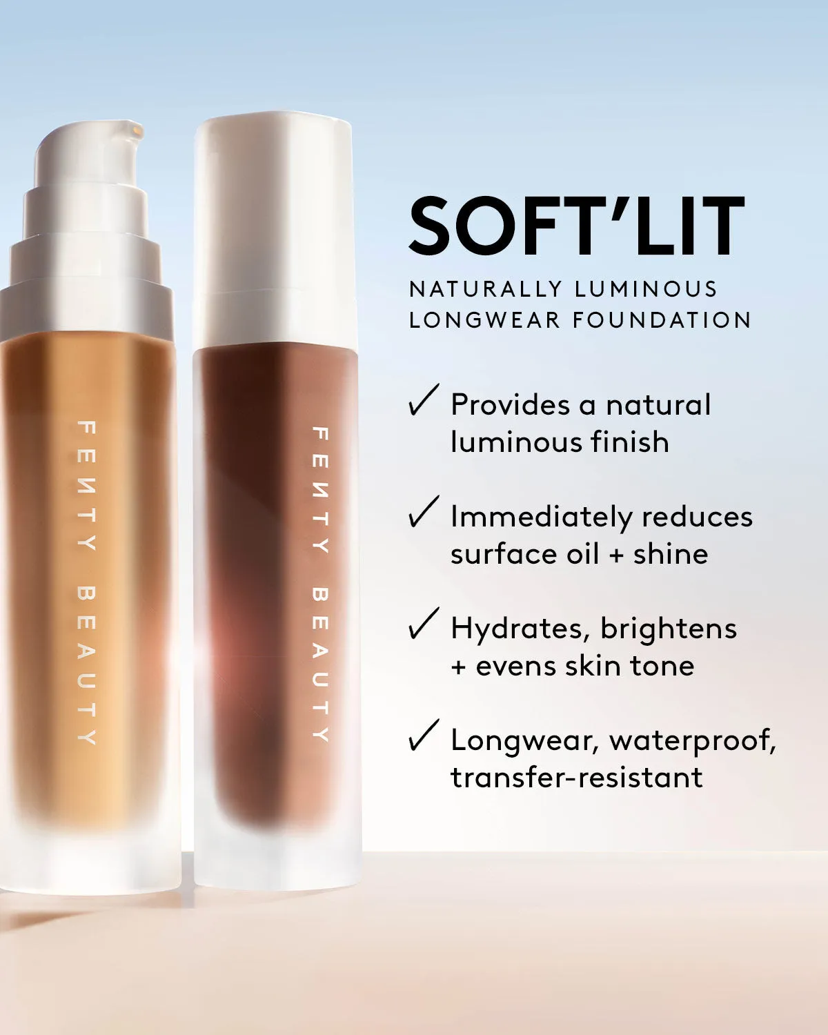 Soft'lit Naturally Luminous Longwear Foundation — 100