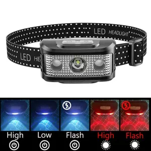 SOLOLANDOR XPE LED white Red Headlamp USB Rechargeable Portable Powerful Headlight Built-in Battery Torch Flash Head Lamp