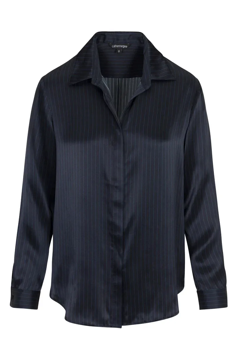 SOPHIE PINSTRIPE BLOUSE 112224