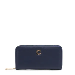 Sophisticated Polyurethane Wallet for Women with Zip Fastening