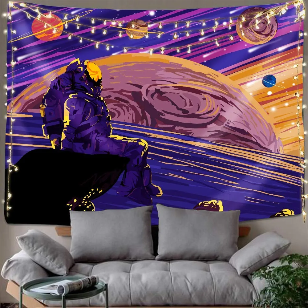 Space Man Forever Tapestry