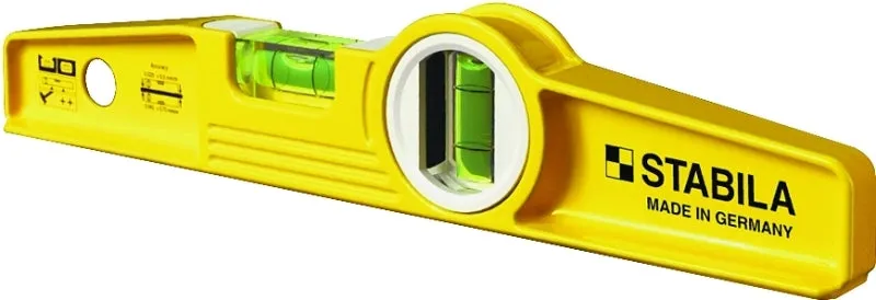 Stabila 25100 Torpedo Level, 10 in L, 2-Vial, Magnetic, Aluminum :EA: QUANTITY: 1