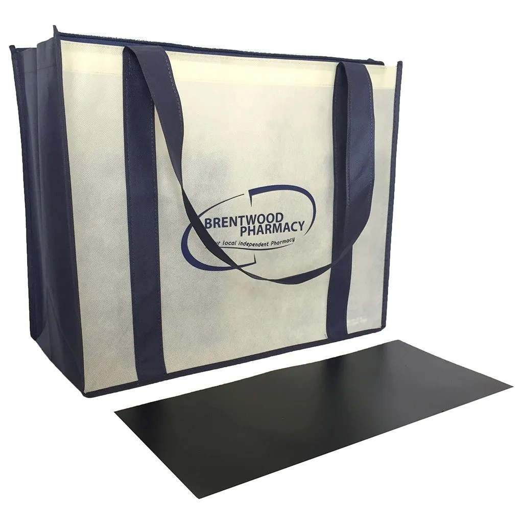 Stock NWPP Large Zipper Shopping Bag(SNB-38D)