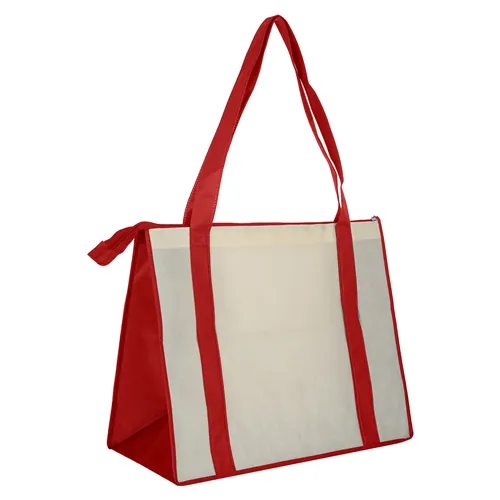 Stock NWPP Large Zipper Shopping Bag(SNB-38D)