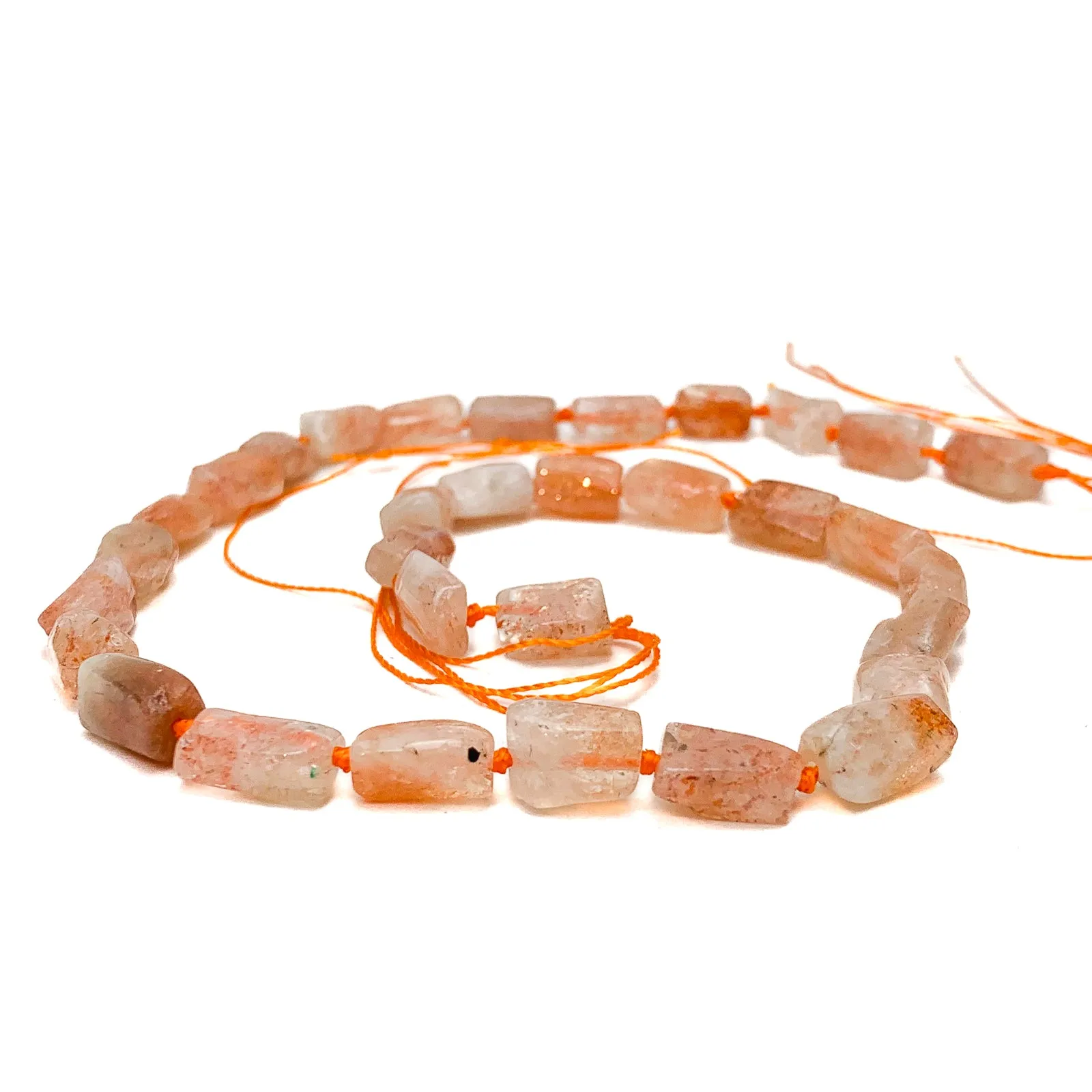 Sunstone Small Rectangles Bead Strand