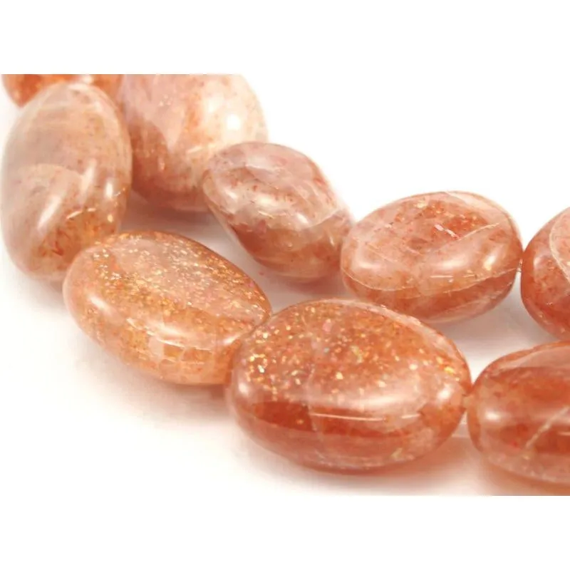 Sunstone Smooth Flat Nuggets Strand