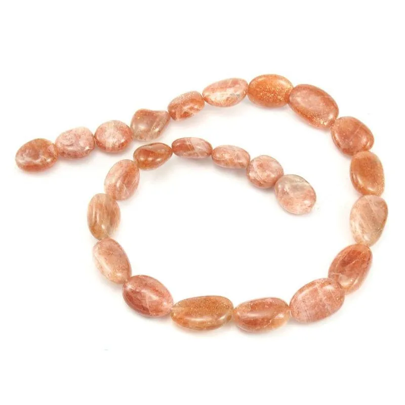 Sunstone Smooth Flat Nuggets Strand