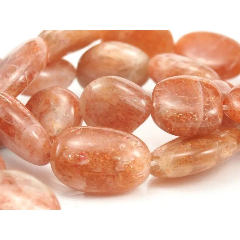 Sunstone Smooth Flat Nuggets Strand