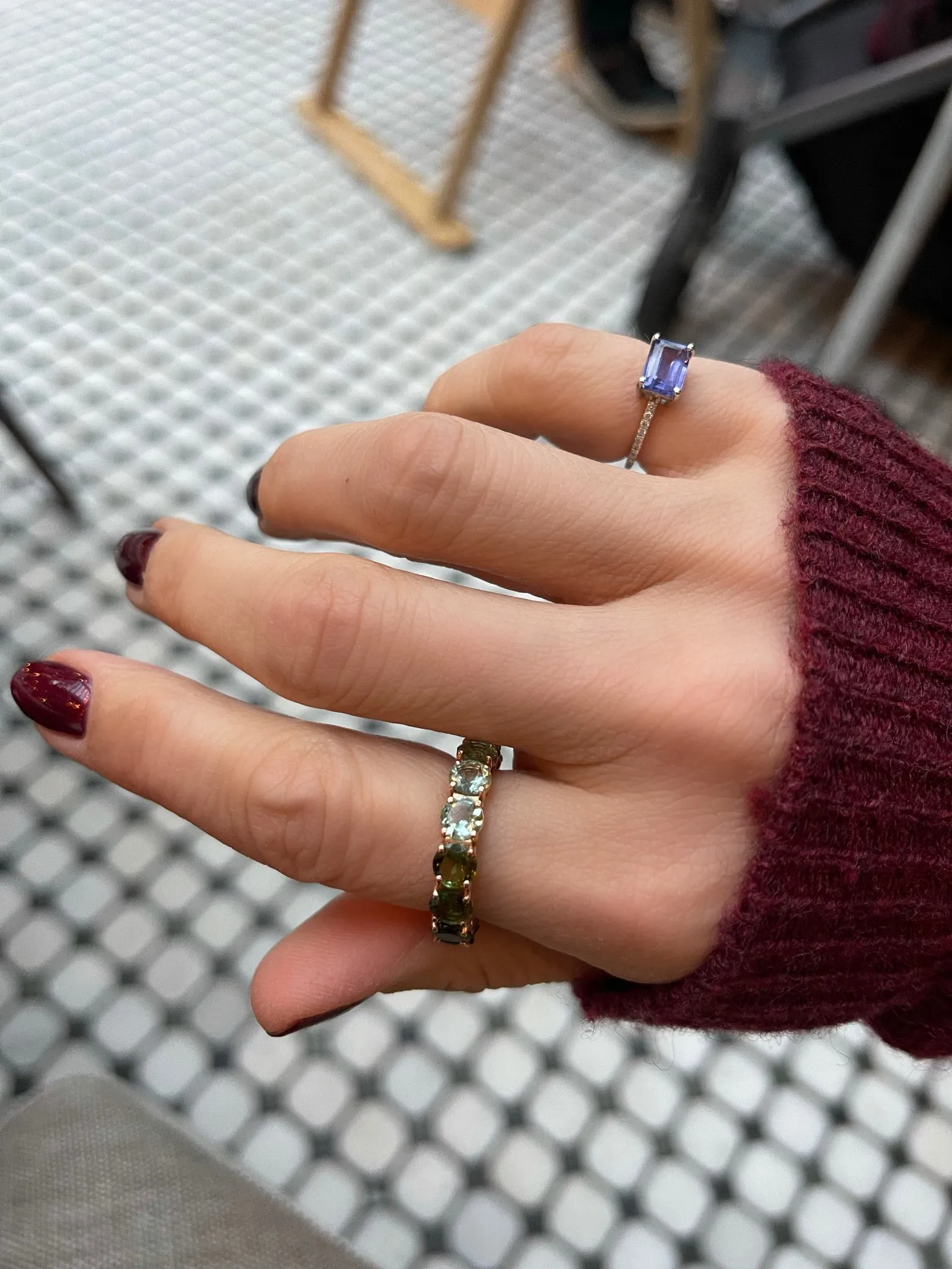 Tanzanite Pinky Ring