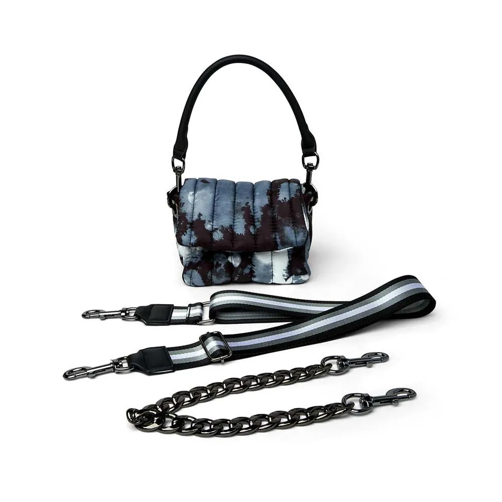 Think Royln Petite Bar Bag in Black Tie Dye